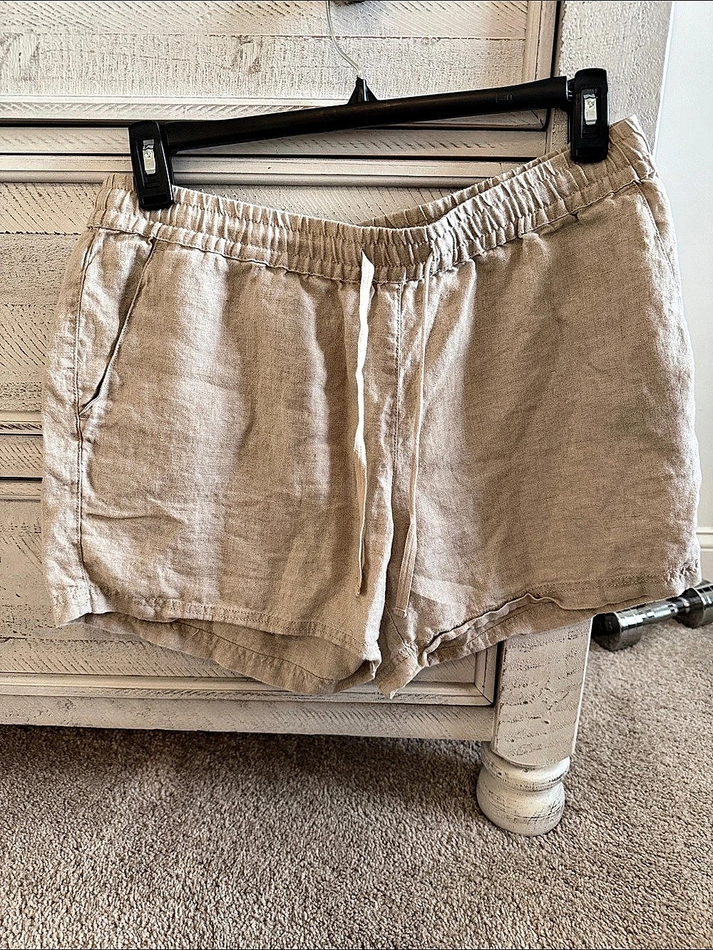 Tommy Bahama Two Palms Easy Shorts Linen Beige